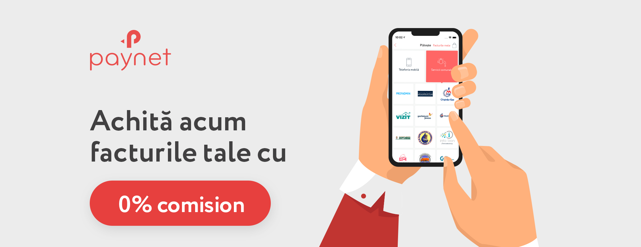Already from today, with Paynet, you can make any online payment, whether in the country or abroad with ZERO commission!