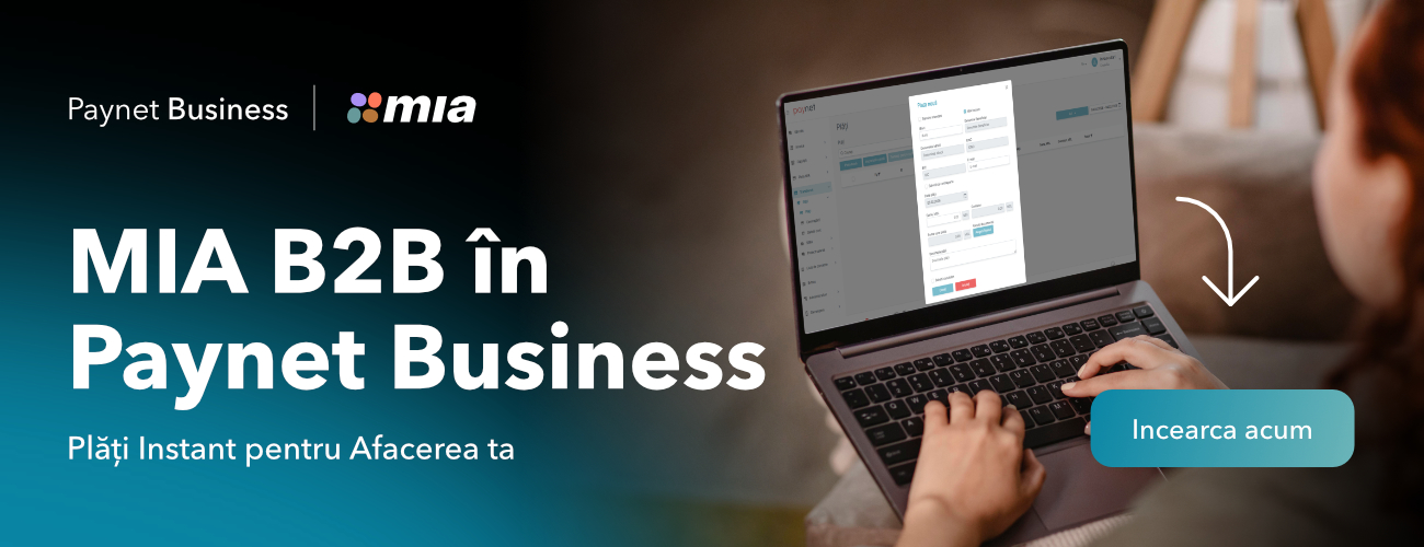 С 2 февраля Paynet Business запустил новую функциональность национальной платежной системы, разработанной Национальным банком Молдовы: MIA B2B. 